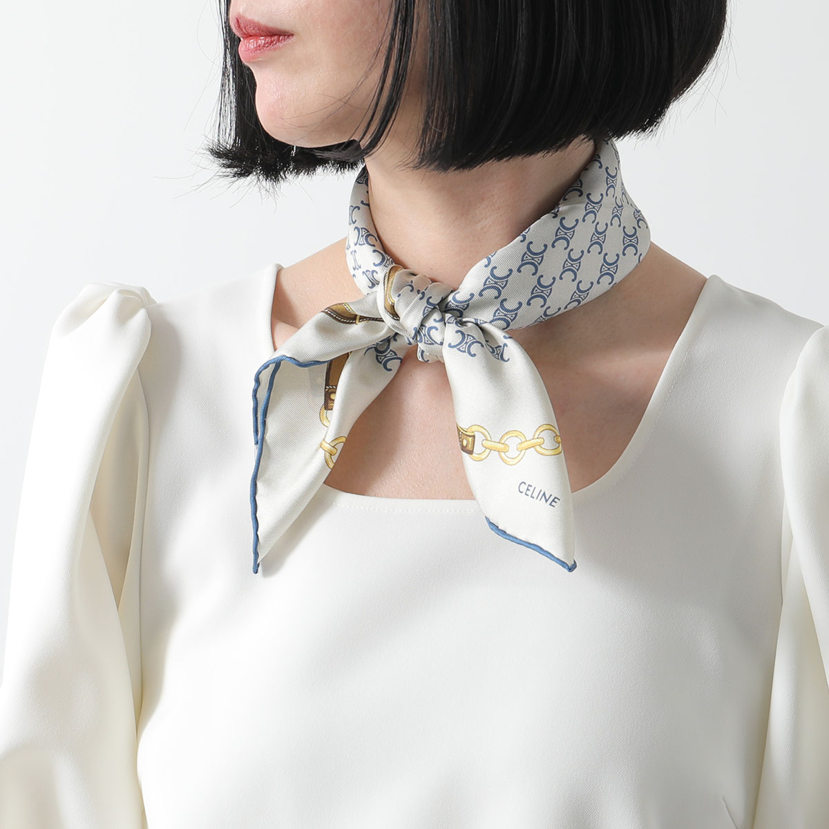 CELINE（セリーヌ） スカーフ 2AWB60ZV1.07DD レディース シルク
