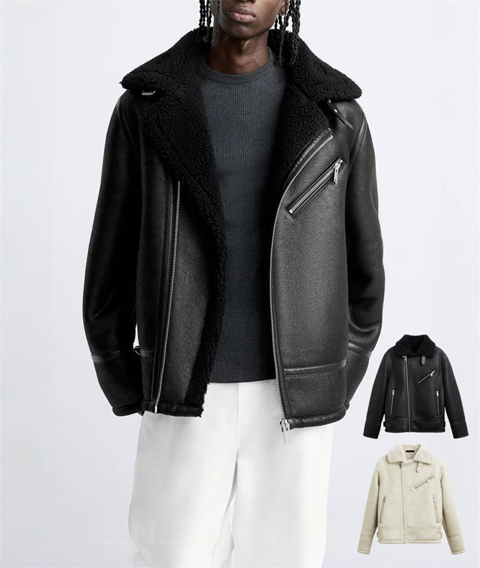 メンズ ムートンB-3ジャケット フライトジャケット ムートン