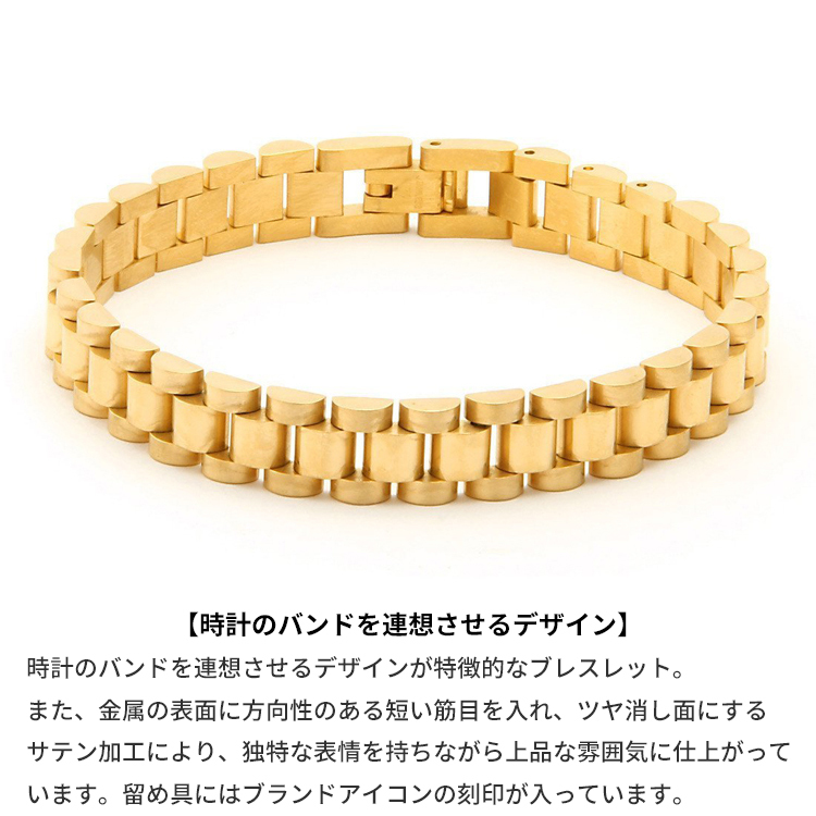 キングアイス King Ice 腕輪 ブレスレット ロレックスリンク チェーン