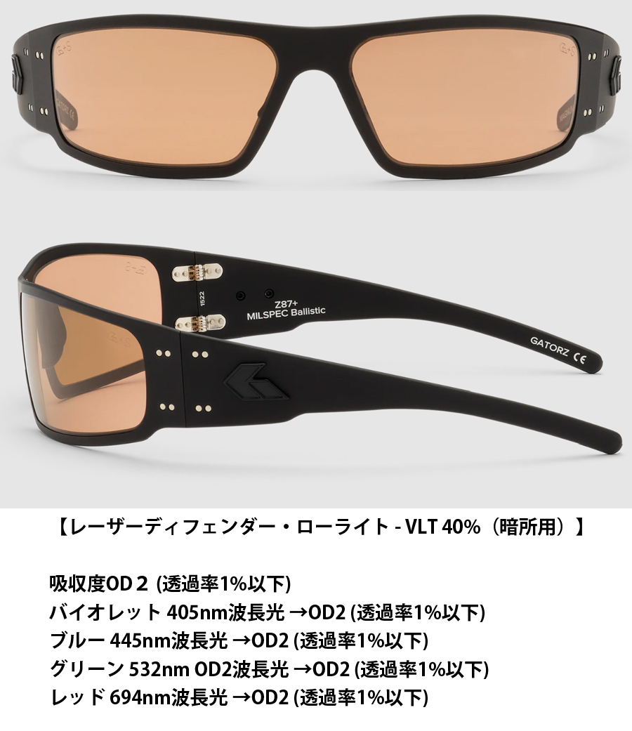 GATORZ（ゲイターズ） MAGNUM ASIAN FIT BLACKOUT / LASER DEFENDER