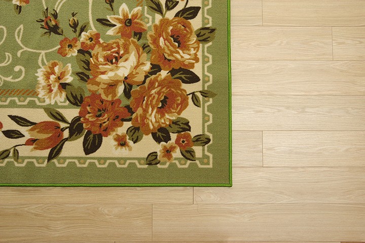 ラグ カーペット ラグマット 江戸間3畳 約176×261cm おしゃれ 花柄 撥