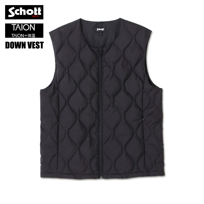 Schott N.Y.C（ショット） Schott x TAION ダウンベスト DOWN VEST