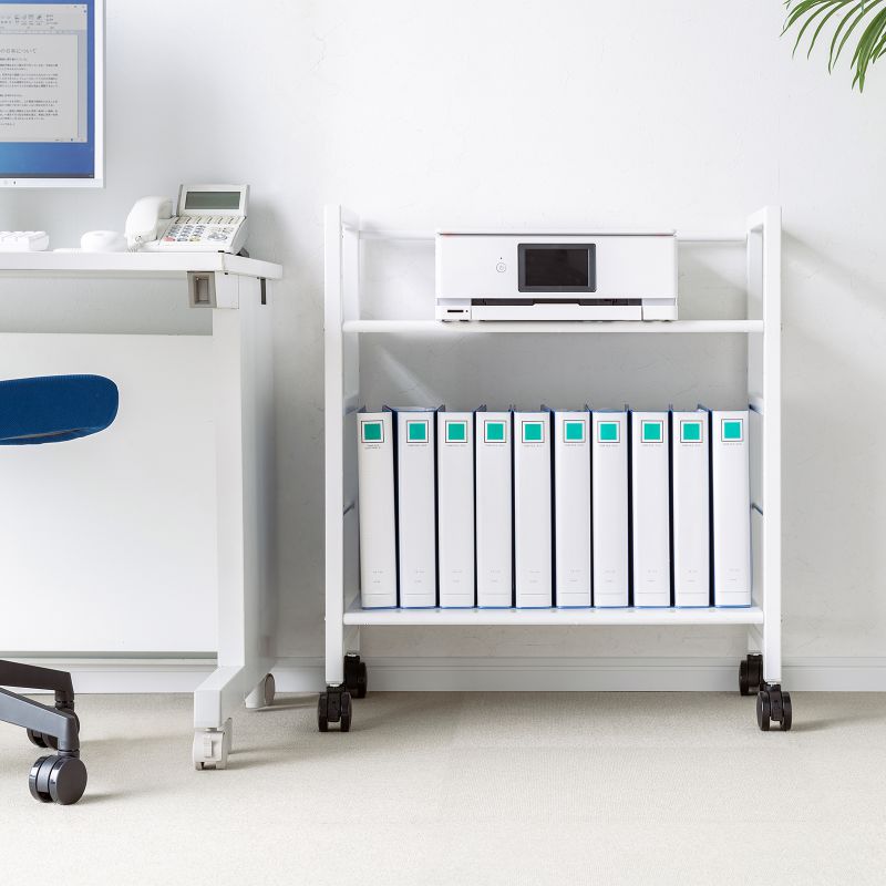 SANWA SUPPLY（サンワサプライ） 高耐荷重ワゴン 2段 キャスター付 耐