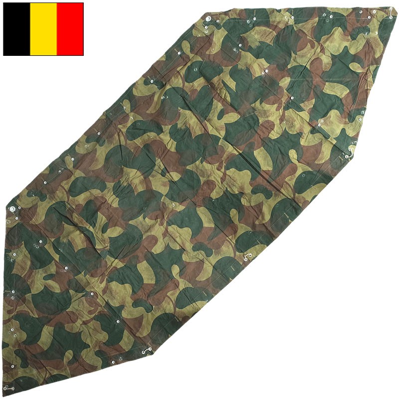 ベルギー軍 テントセット M54カモ USED EE616UN軍幕 シェルターハーフ