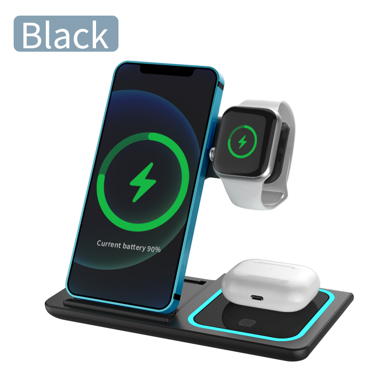 3in1 ワイヤレス充電器 チャージャー iPhone Apple Watch AirPods