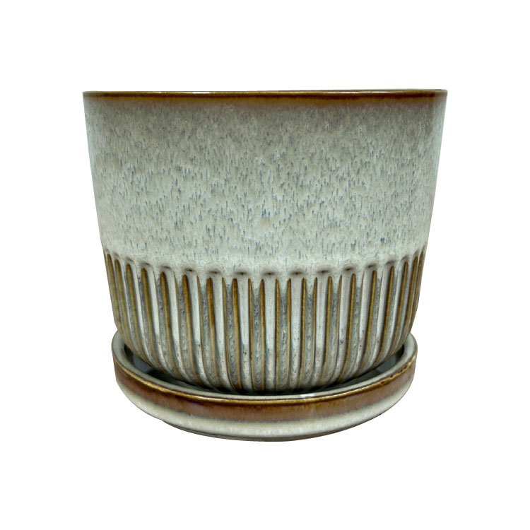 植木鉢 おしゃれ 陶器鉢 クリアグラデーションポット YD011-180 6号