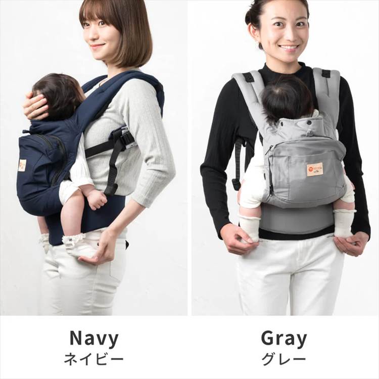 napnap ベビーキャリー（グレー）日本メーカー 抱っこ紐 抱っこひも 暑