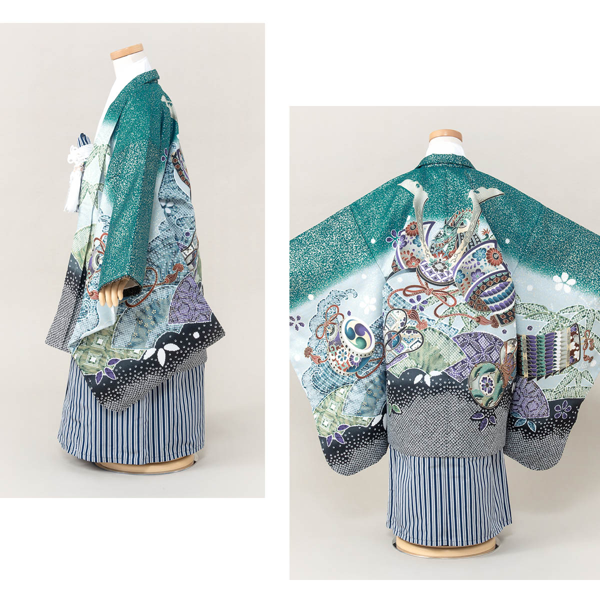 SOUBIEN（創美苑） 七五三 着物 レンタル 5歳 男の子 フルセット 袴