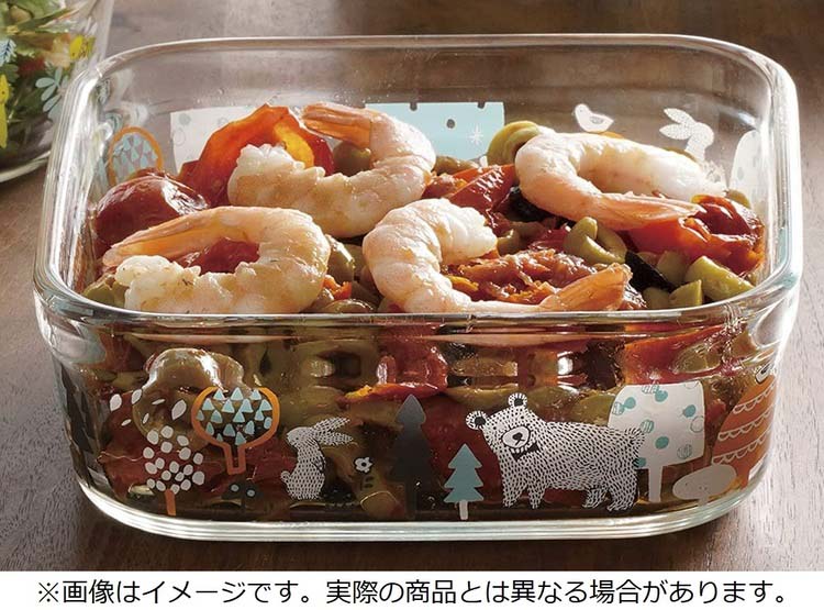 iwaki パック＆レンジ 200ml シンジカトウ 森の中で B3200-SNE ( 1個