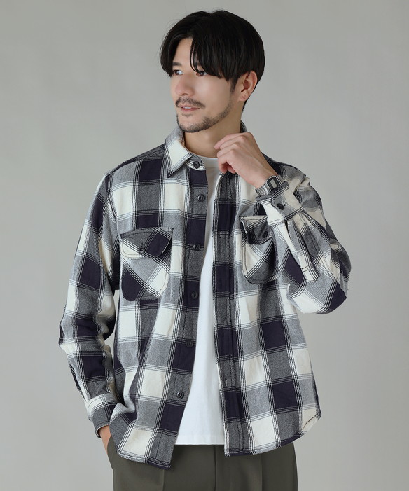 ネルシャツ シャツ トップス メンズ メンズファッション 秋 冬 裏起毛