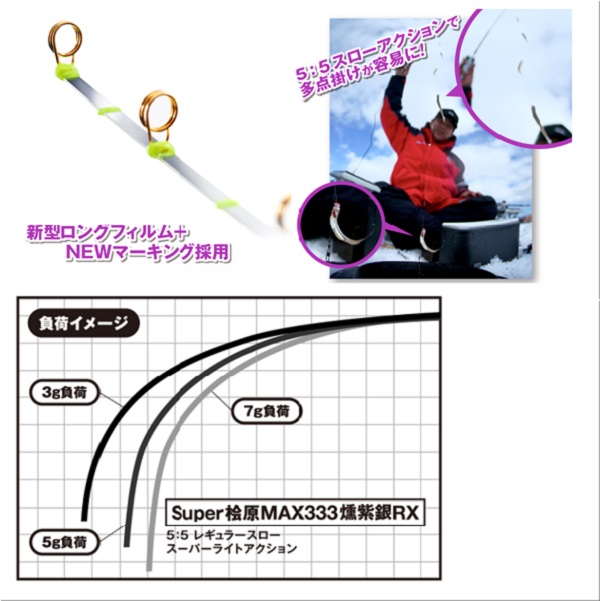 バリバス グラファイトワークス Super桧原MAX333 燻紫銀RX 2024年限定