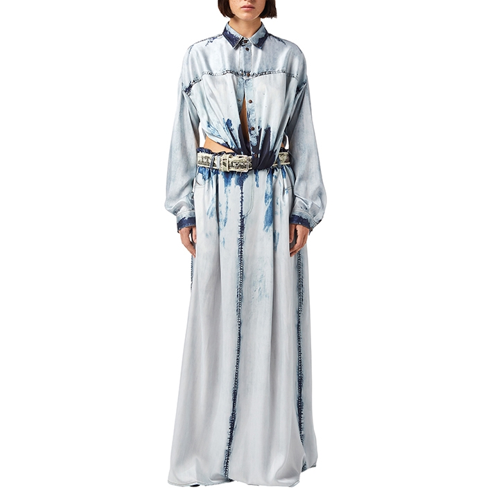 DIESEL（ディーゼル） ドレスシャツマキシワンピース レディース