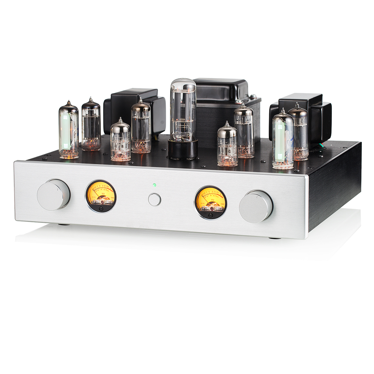 HiFi 6P1 真空管アンプ 6E2レベルメーター付き シングルエンド クラスA