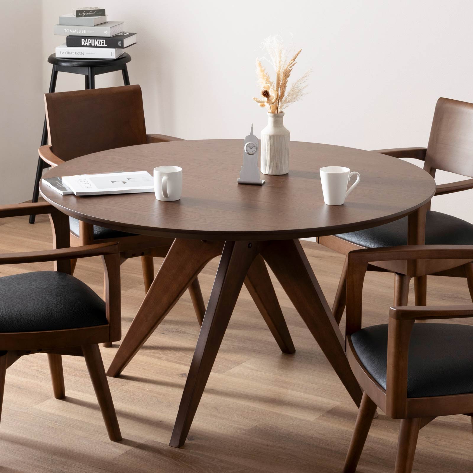 シギヤマ家具工業 ダイニングテーブル 丸テーブル 120cm 4人掛け 木製