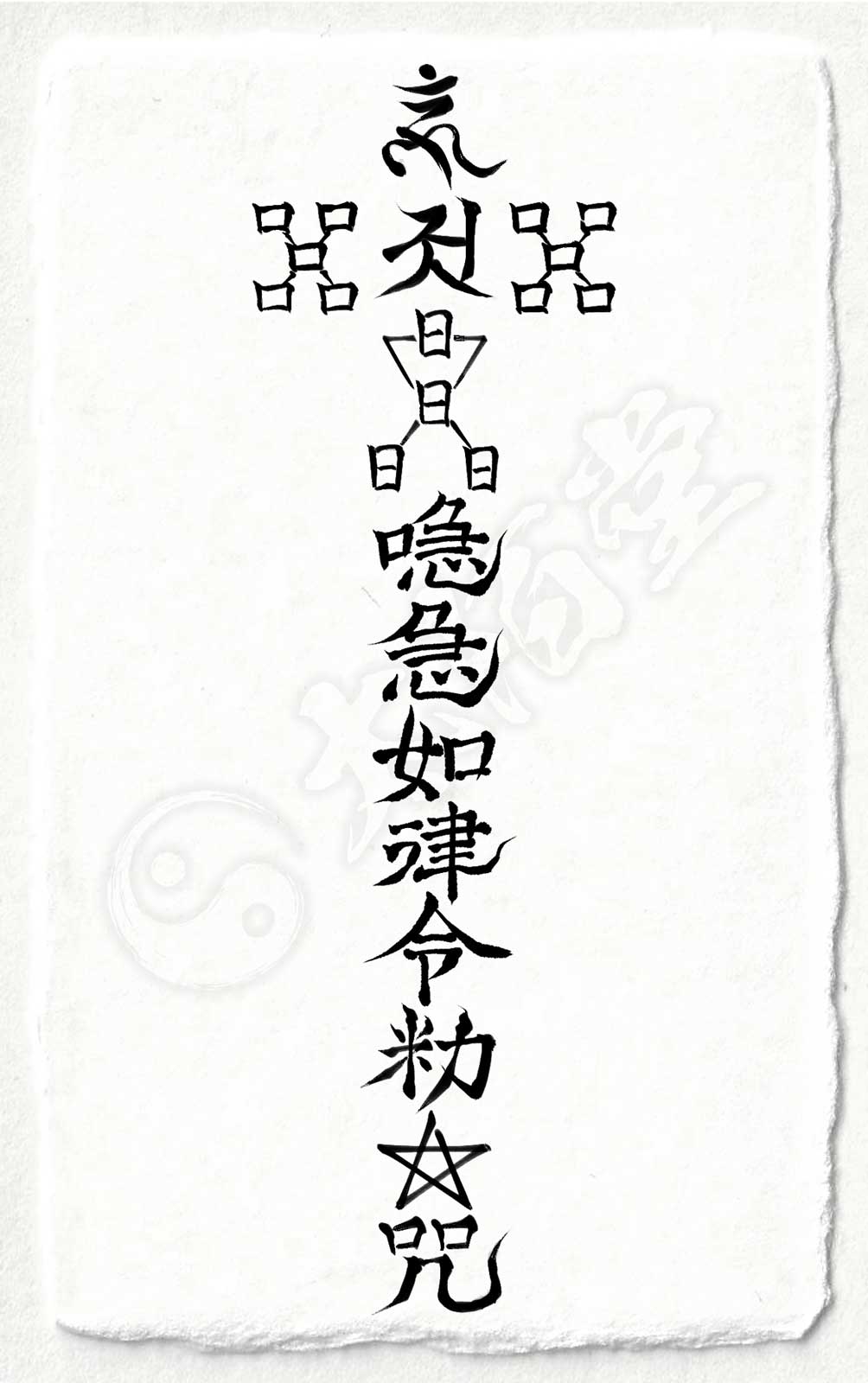 呪詛を祓う尊星護符】 呪い返し 呪いを解呪し相手に返す護符 お守り