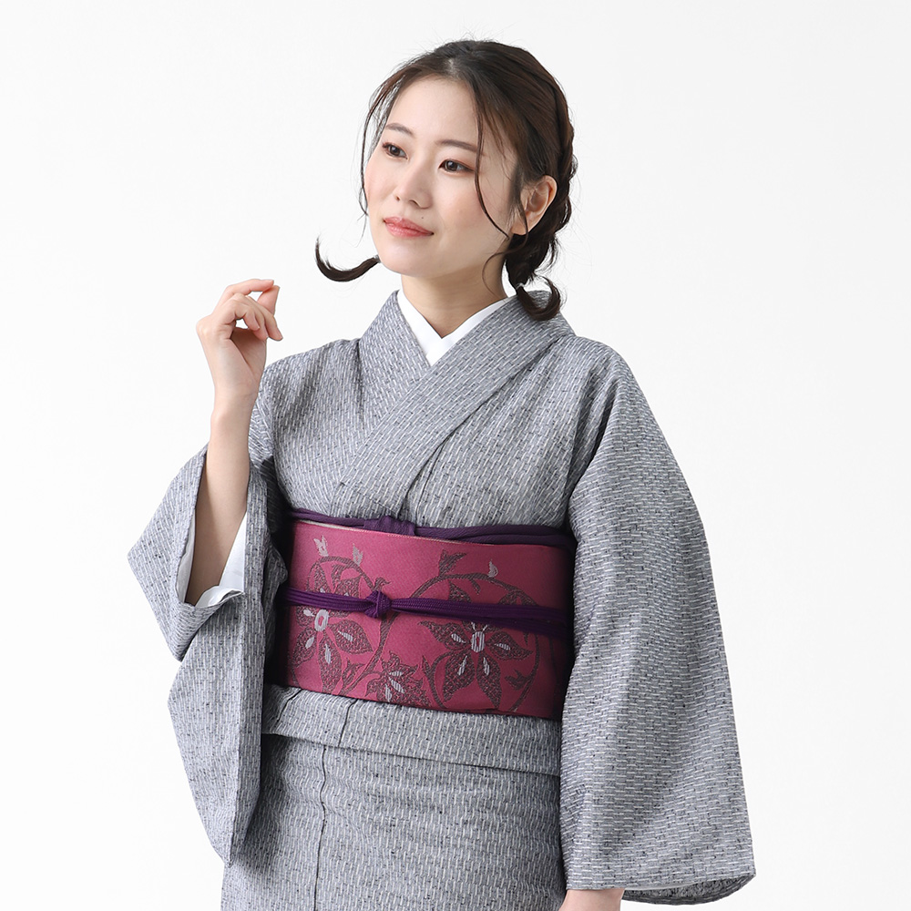 名古屋帯 仕立て上がり 日本製 着物 和装 街着 カジュアル 松葉仕立て