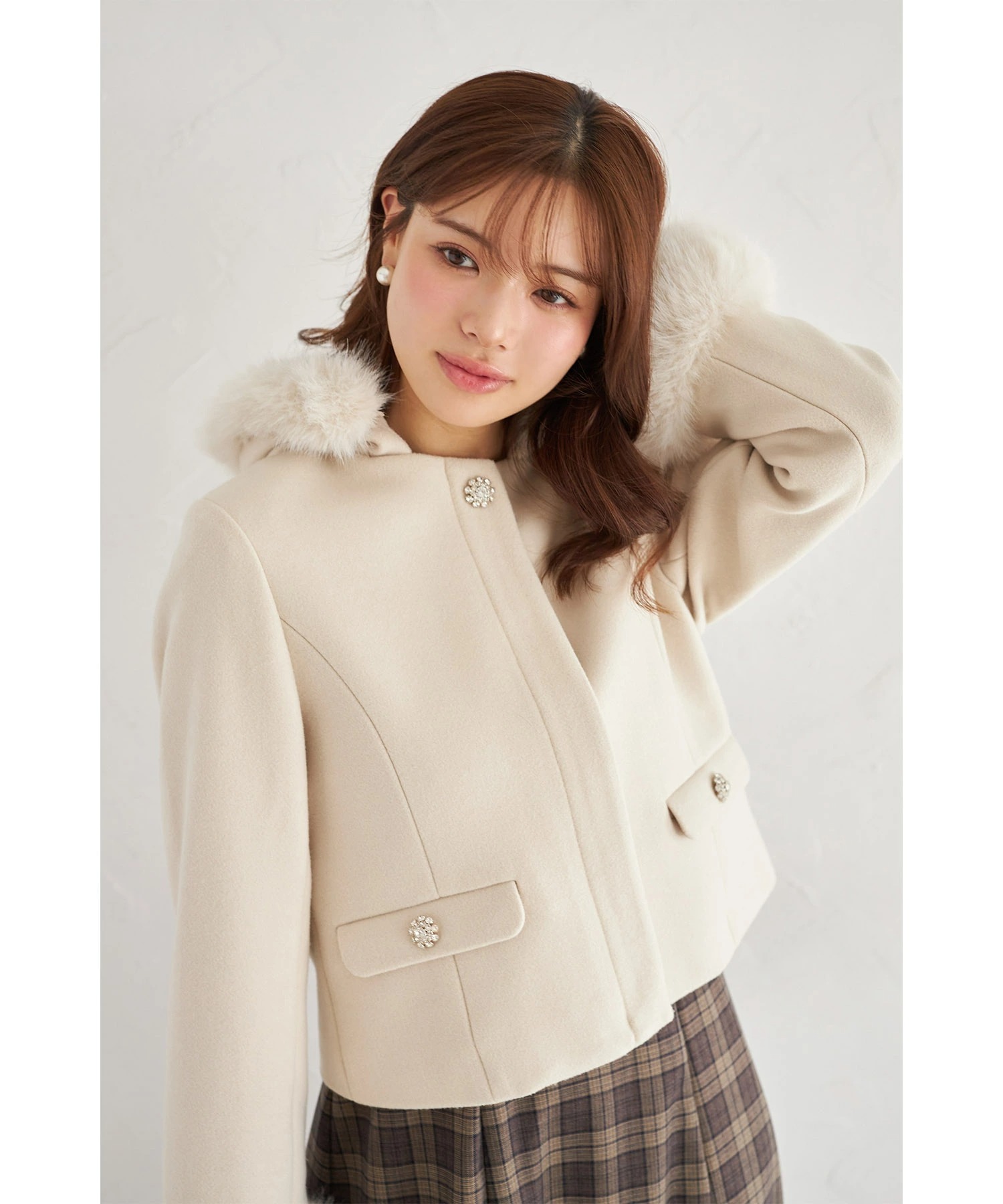 tocco closet（トッコ クローゼット） 取り外し可能なファー付き