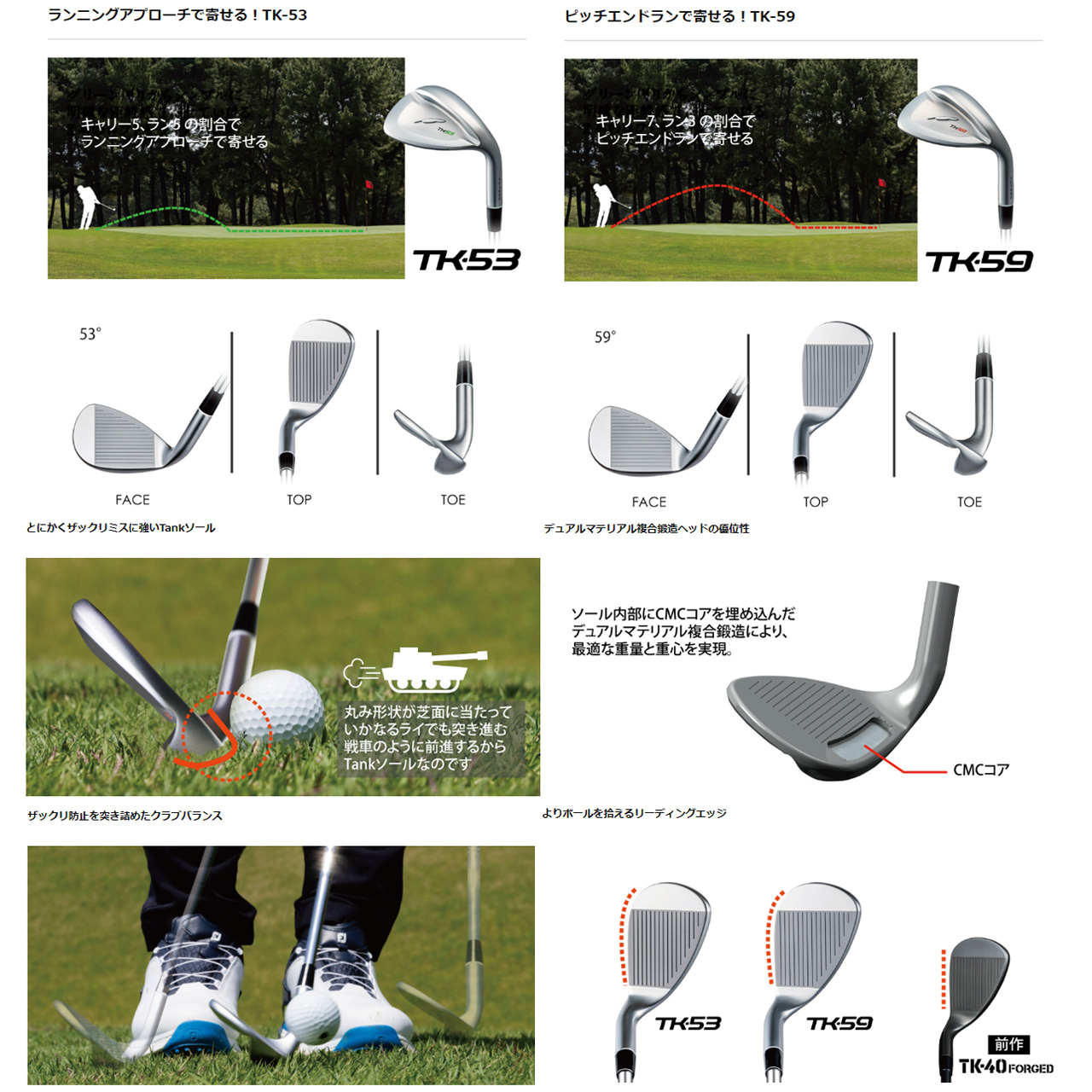 FOURTEEN（フォーティーン） TK-53 TK-59 ウェッジ 【FS-WEDGEスチール