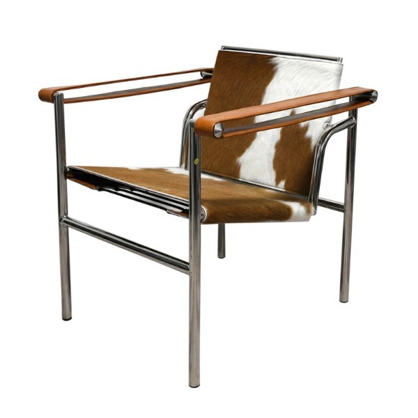 ル・コルビジェ LC1 ポニー スリングチェア ブラウン×ホワイト ポニー