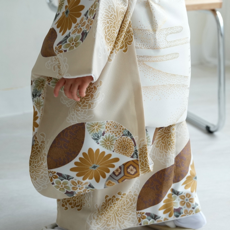 レンタル 七五三 3歳 男の子 セット ひよこ商店 古典柄 レトロ 花