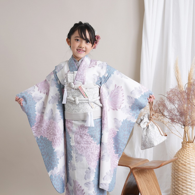 レンタル 七五三 着物 7歳 セット ひよこ商店 古典柄 レトロ