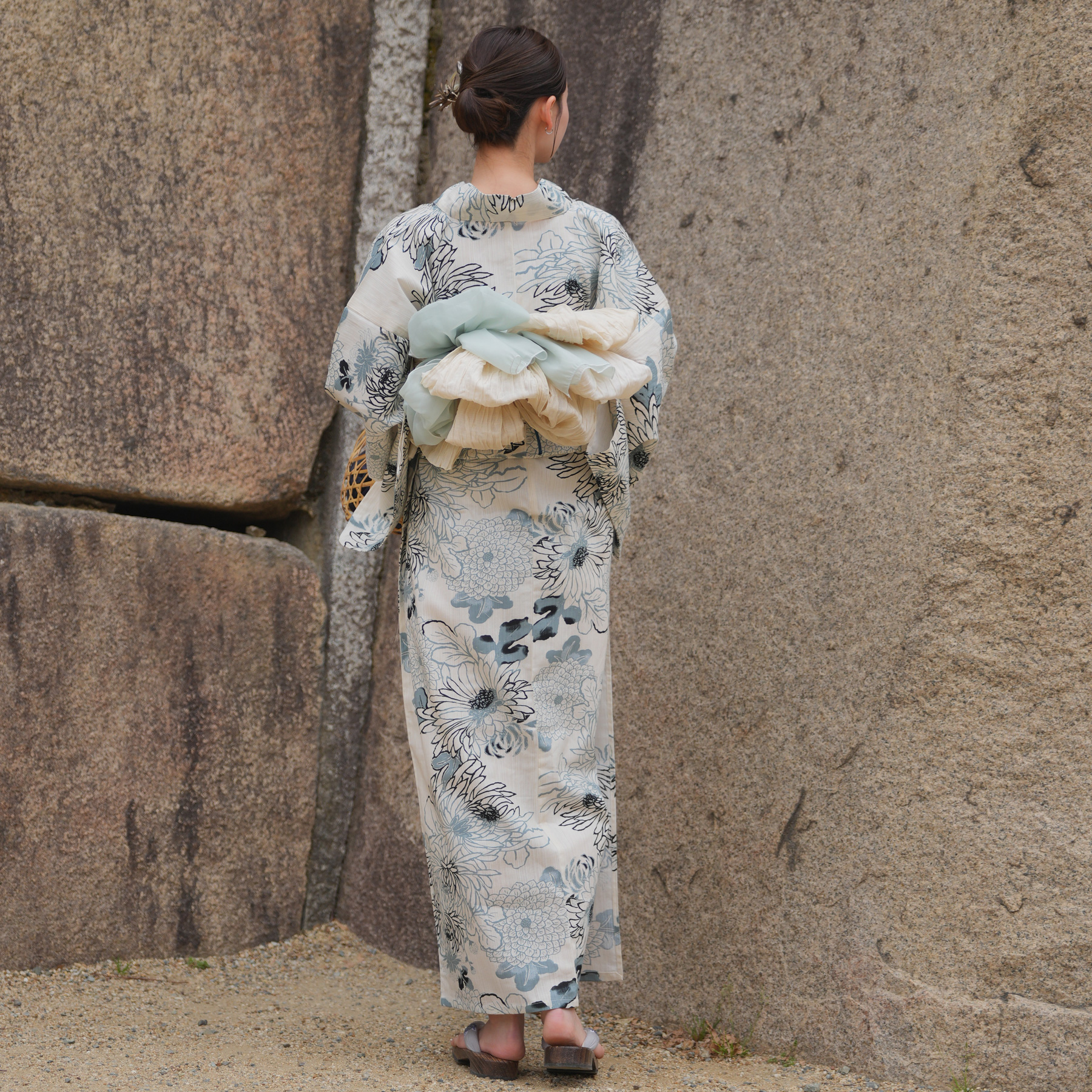 utatane 浴衣 レディース セット 高級変わり織 浴衣3点セット 先染め