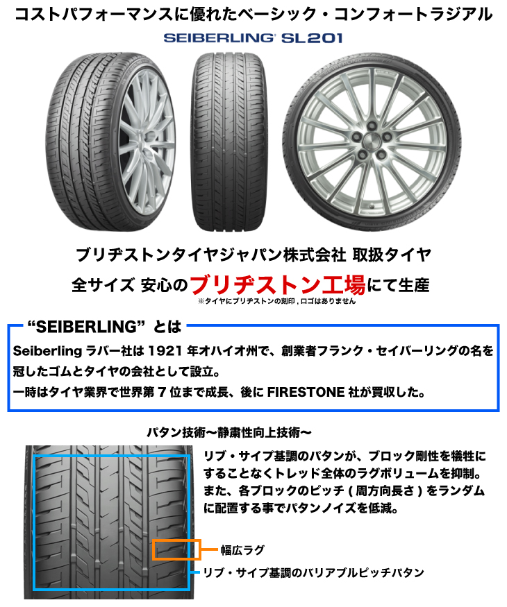 BRIDGESTONE（ブリヂストン） 175/60R16 82H セイバーリング SL201