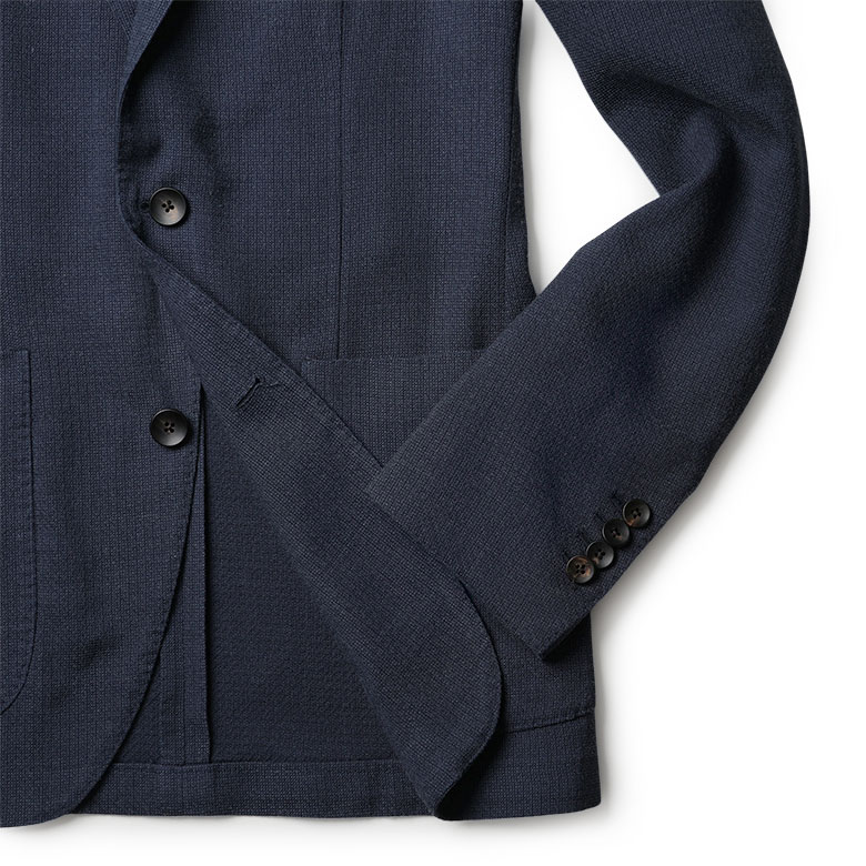 LARDINI（ラルディーニ） ジャケット ウール シルク シャドウ