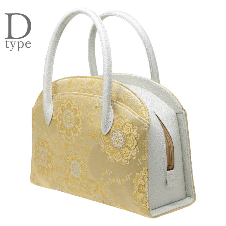 利休バッグ 日本製 和装 バッグ ハンドバッグ 白 : 和物屋-印傳屋印伝