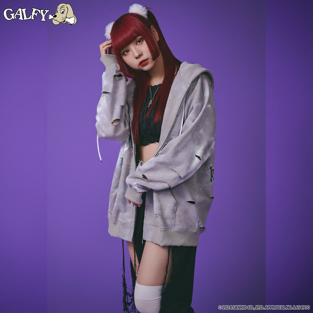 GALFY（ガルフィー） クロミ × コラボ イルガルフィームラ染めZIP