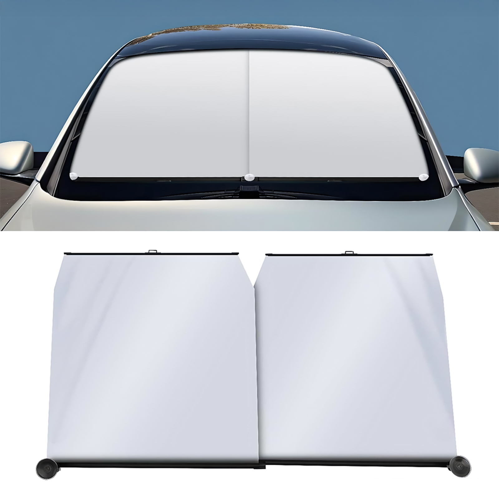 トヨタ タウンエース サンシェード ロール式 車用 フロント 吸盤