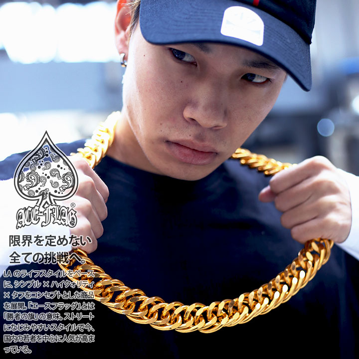 ACEFLAG（エースフラッグ） ネックレス 極太 喜平チェーン 88cm b系
