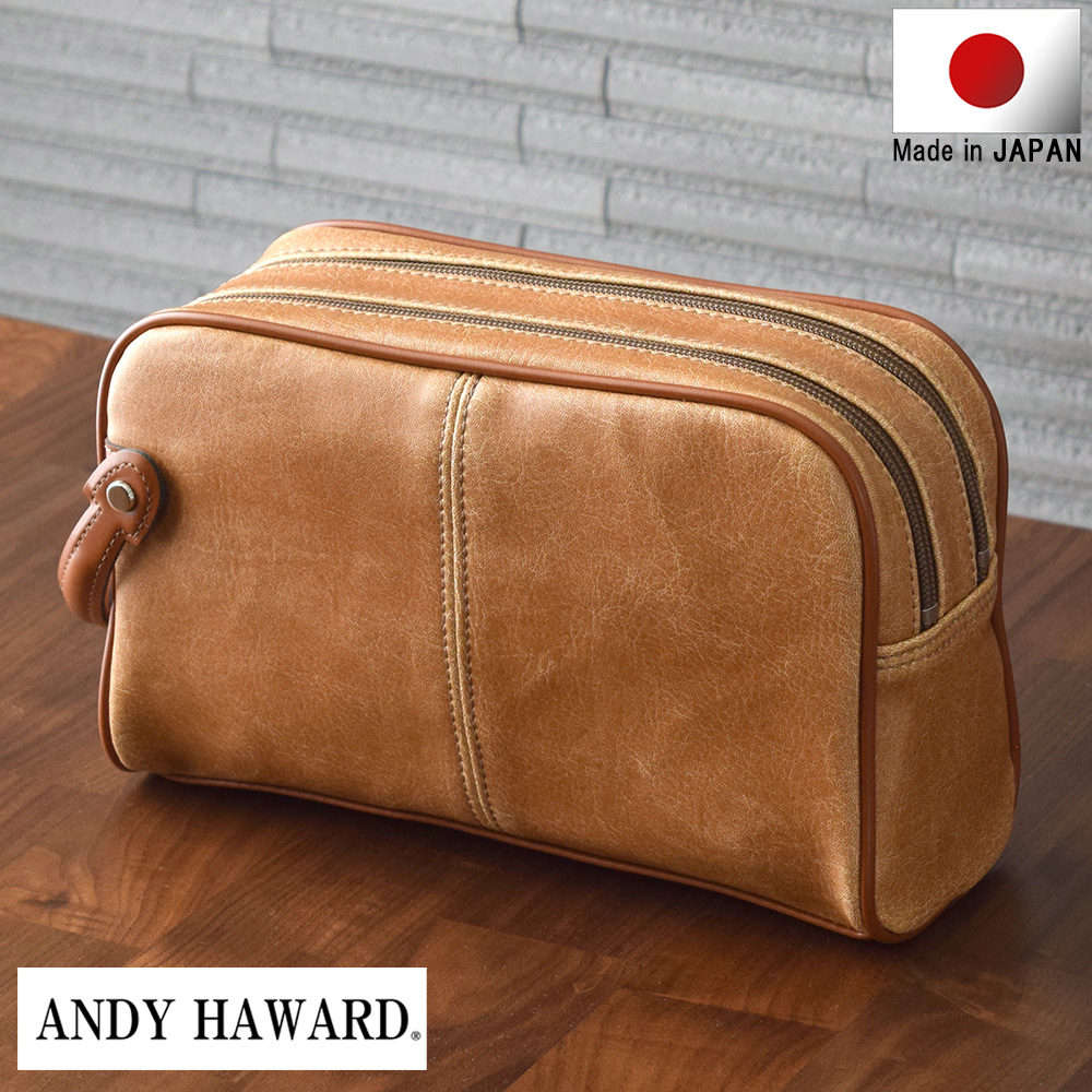 セカンドバッグ メンズ ポーチ ダブルファスナー バック クラッチ 紳士