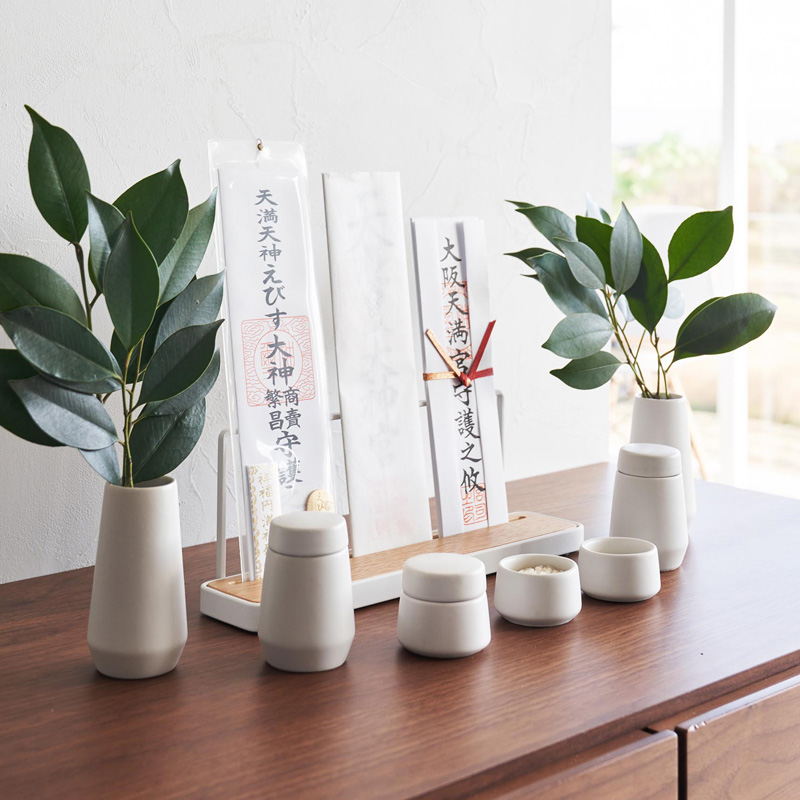 tower 山崎実業 神具 タワー 7点セット 公式 神具セット SET 水玉 皿