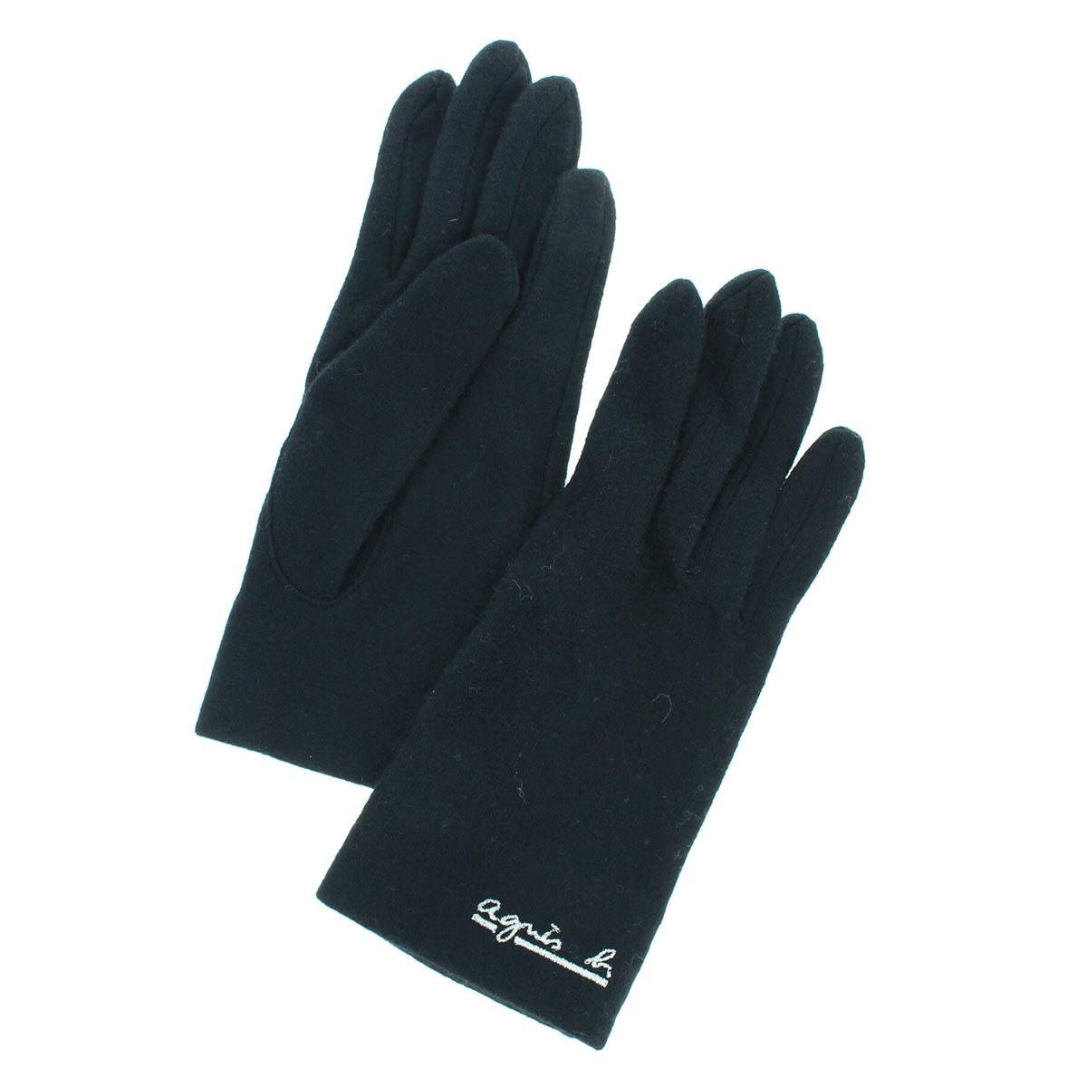 agnes b.（アニエスベー） レディース カシミヤ100％ ジャージ手袋