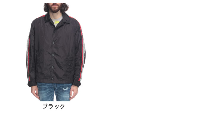 DIESEL（ディーゼル） コーチジャケット メンズ アームライン フル