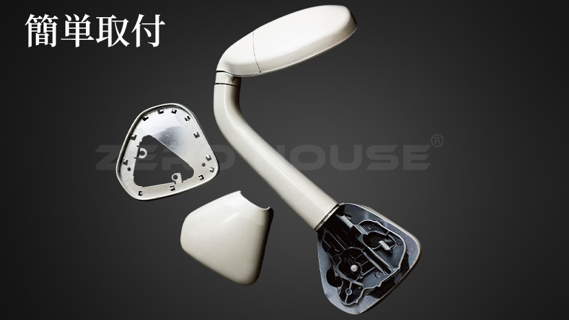 ハイエース トヨタ ガッツミラー 純正タイプ 塗装品 標準 ワイド