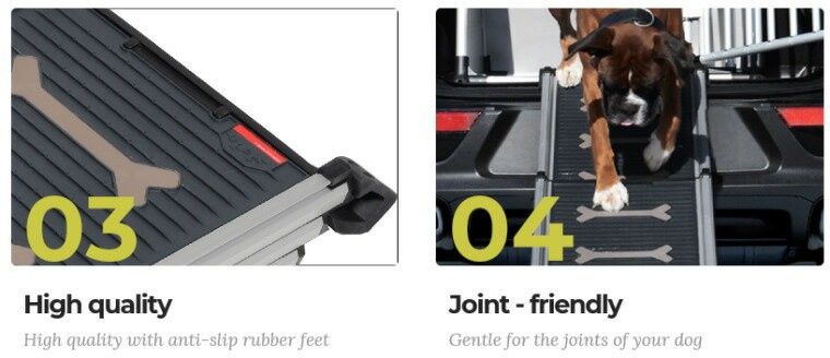 4pets]スイス製ドッグイージーステップ【ドッグランプ】ドッグスロープ