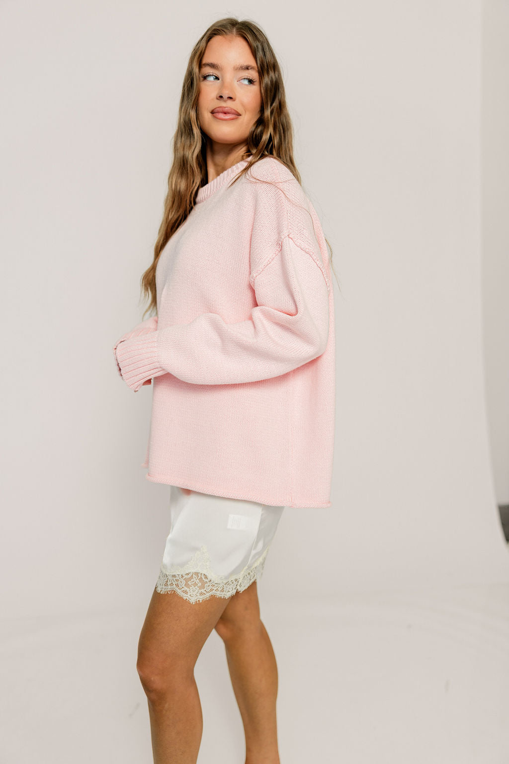 Reya Satin Lace Knee Length Skirt in Cream – Worth Collective