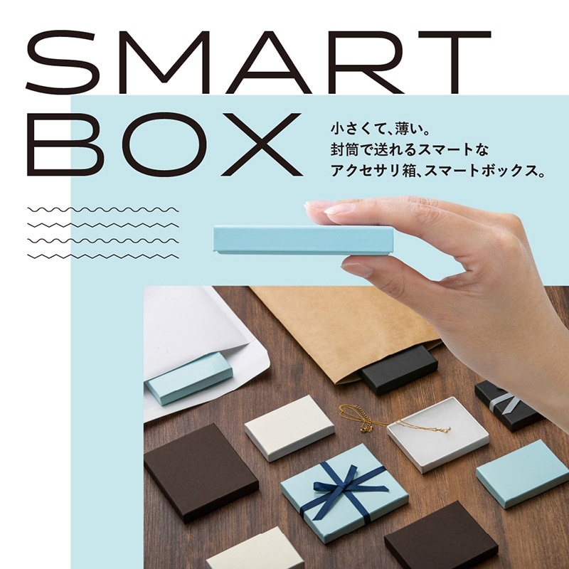 ジュエリーケース スマートボックス 7332F 白 43735 1個（ご注文単位20