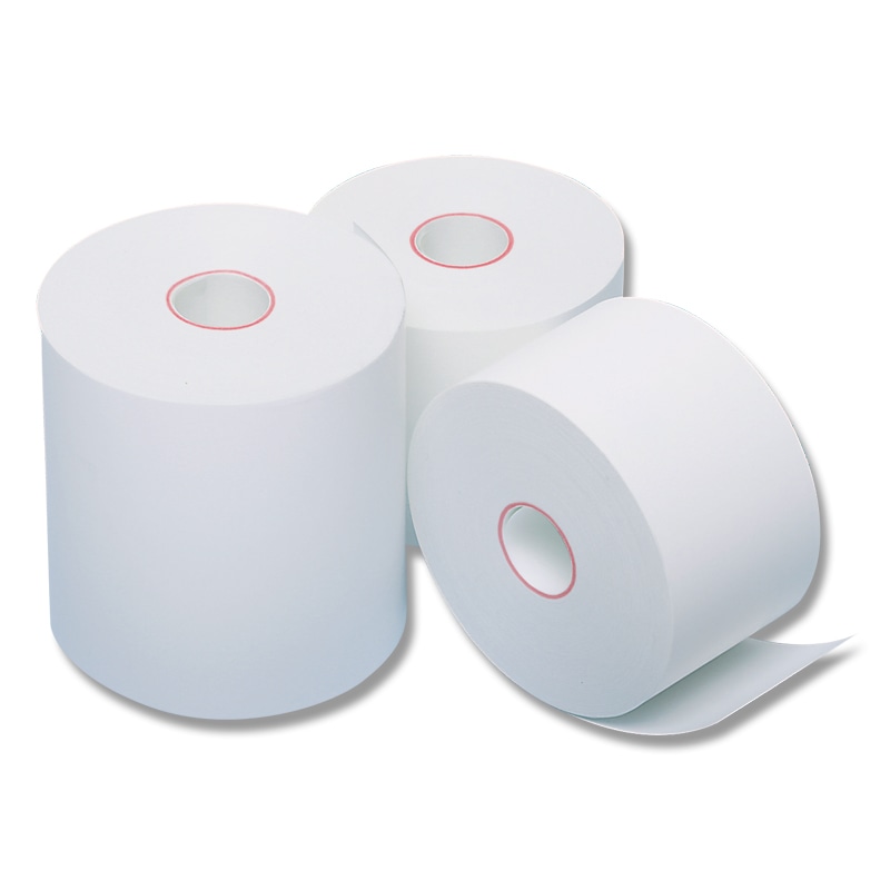 TANOSEE 感熱レジロール紙 ノーマル保存 幅80×直径80mm×長さ63m 厚み約