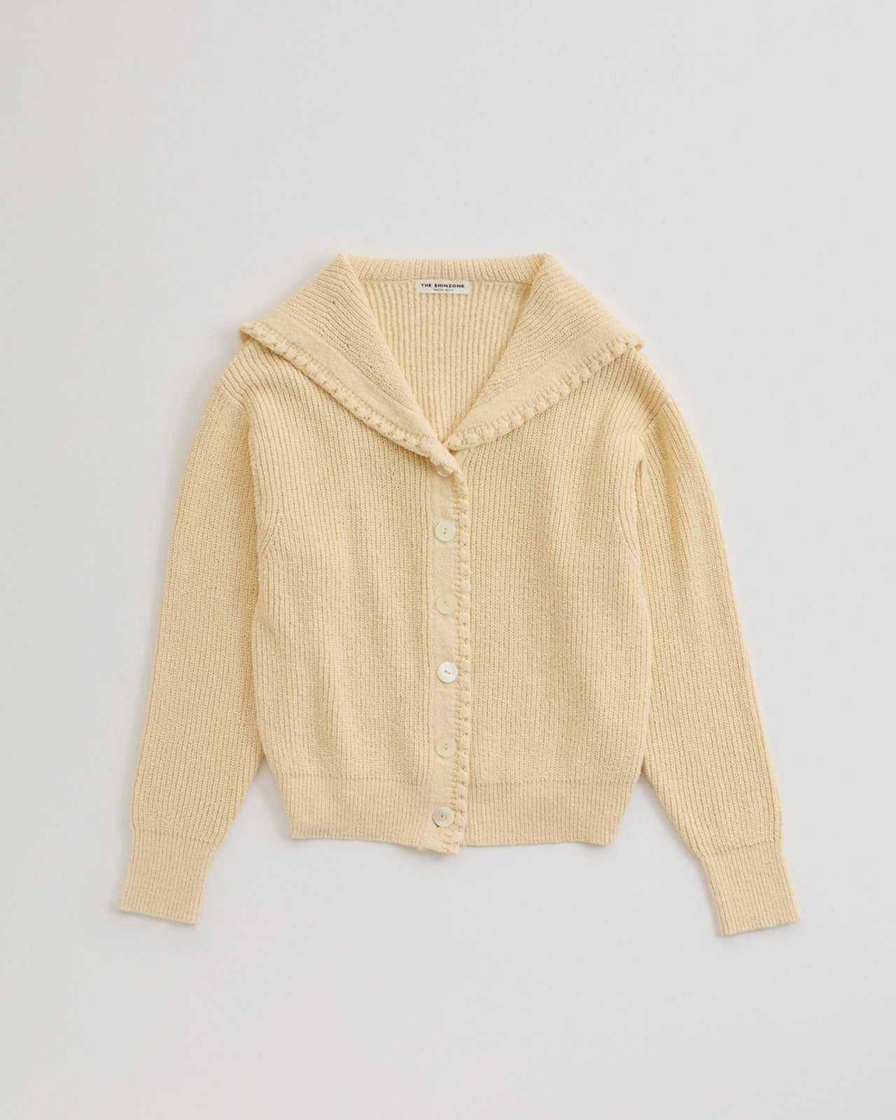 SAILOR COLLAR KNIT CARDIGAN – Shinzone