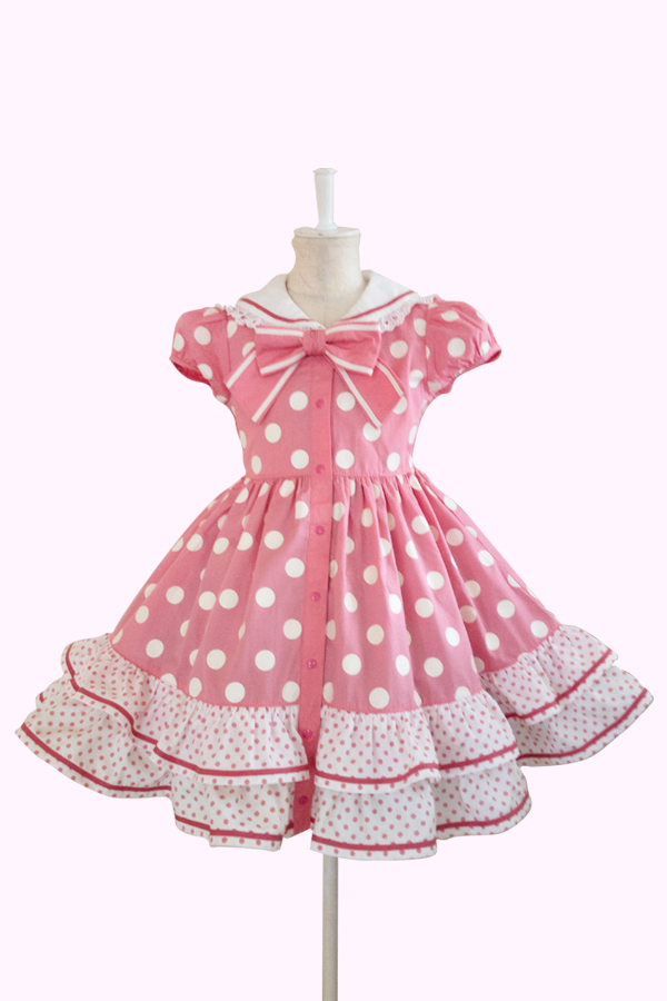 ドットセーラーワンピースEC限定色発売♡ShirleyTemple Onlinestore