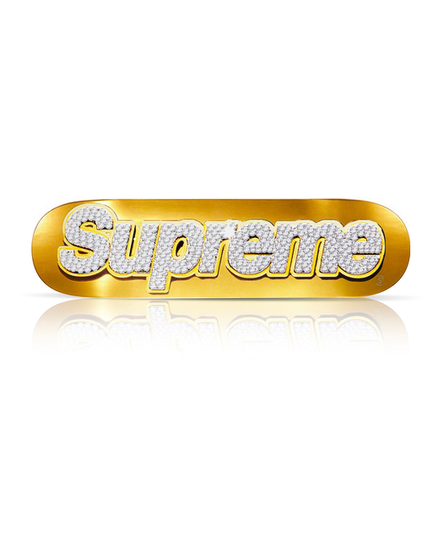 SUPREME 'Bling Box Logo' (2021) Skateboard Deck (gold) – Sk8 Of