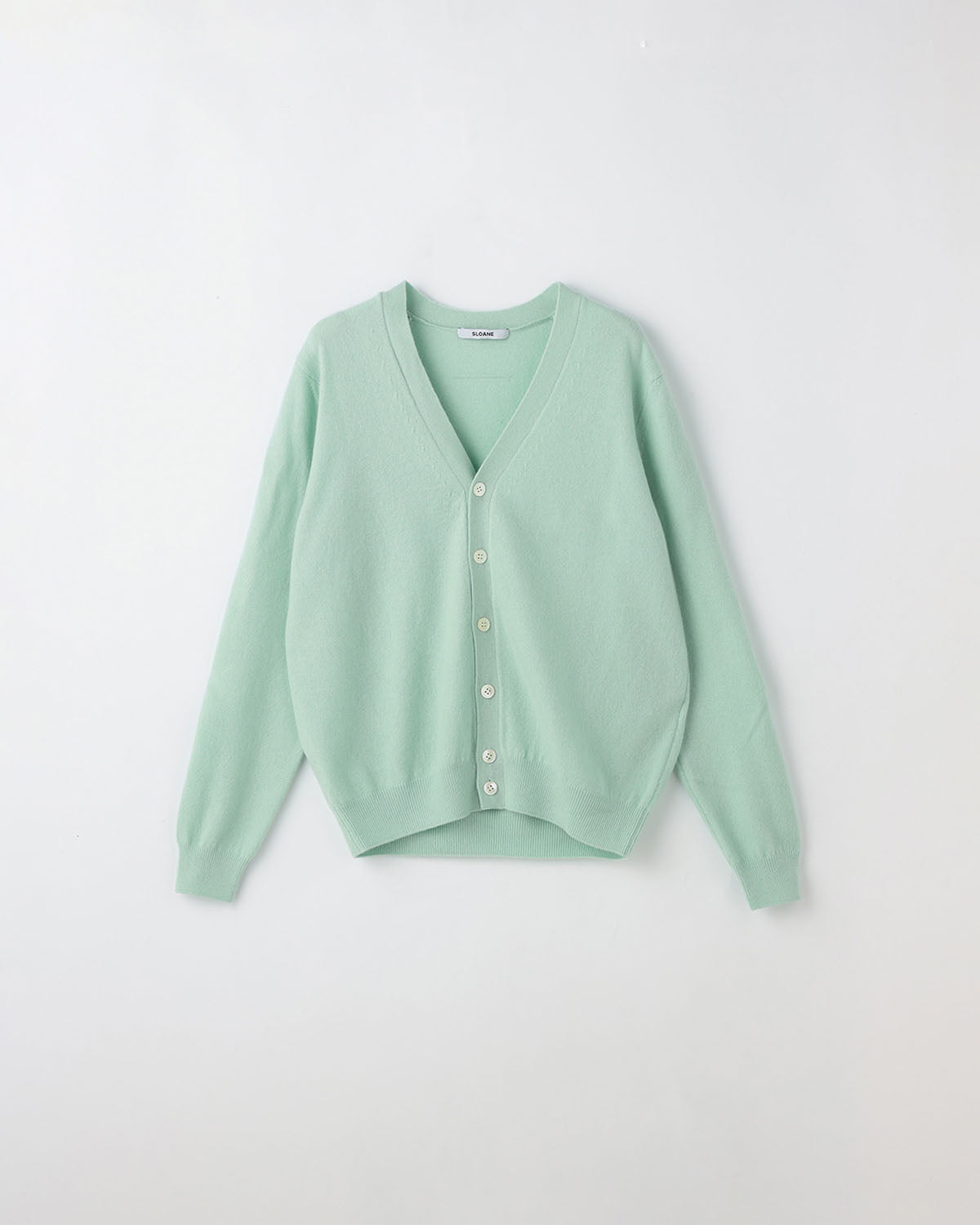 12G天竺 カシミヤVネックカーディガン SL10W-1045