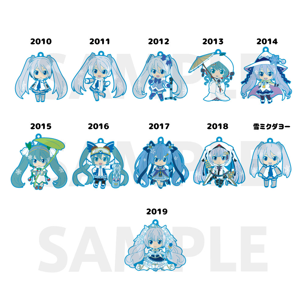 グッズ]雪ミク ねんどろいどぷらす トレーディングラバーキーチェーン