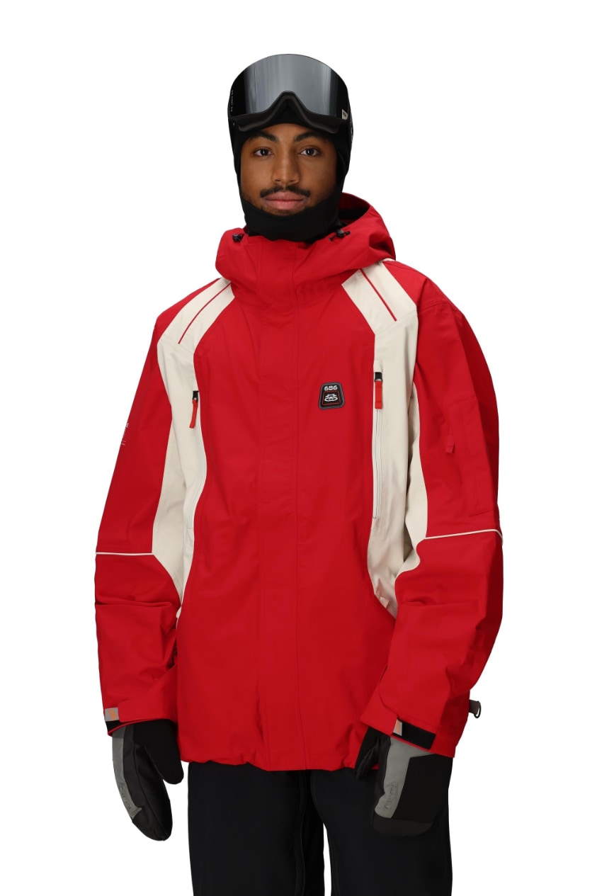 686 ロクハチロク MENS 2002 X3 SHELL JACKET TRUE RED COLORBLOCK 25