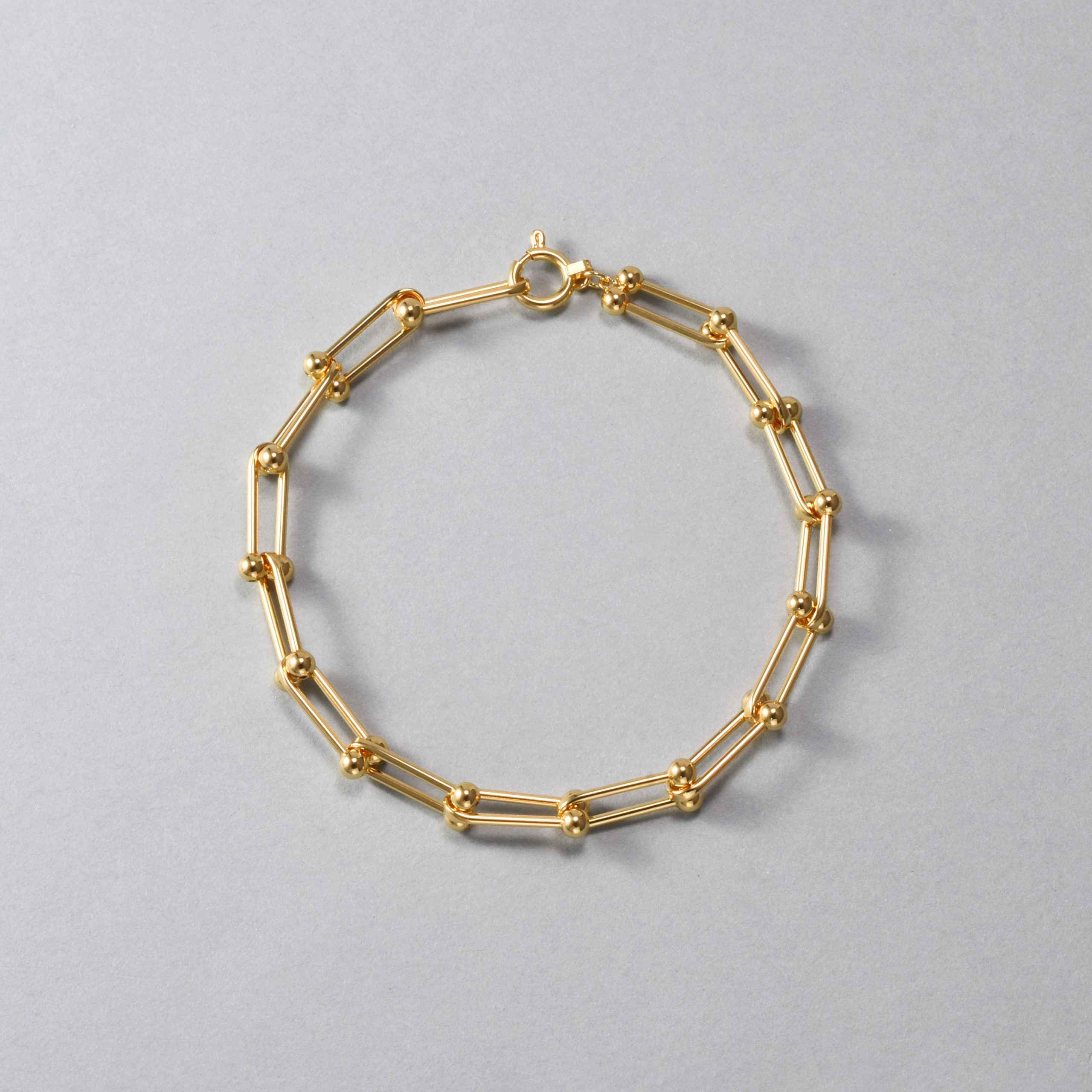 K18 18金 Uリンクチェーン ブレスレット | SPERANZA