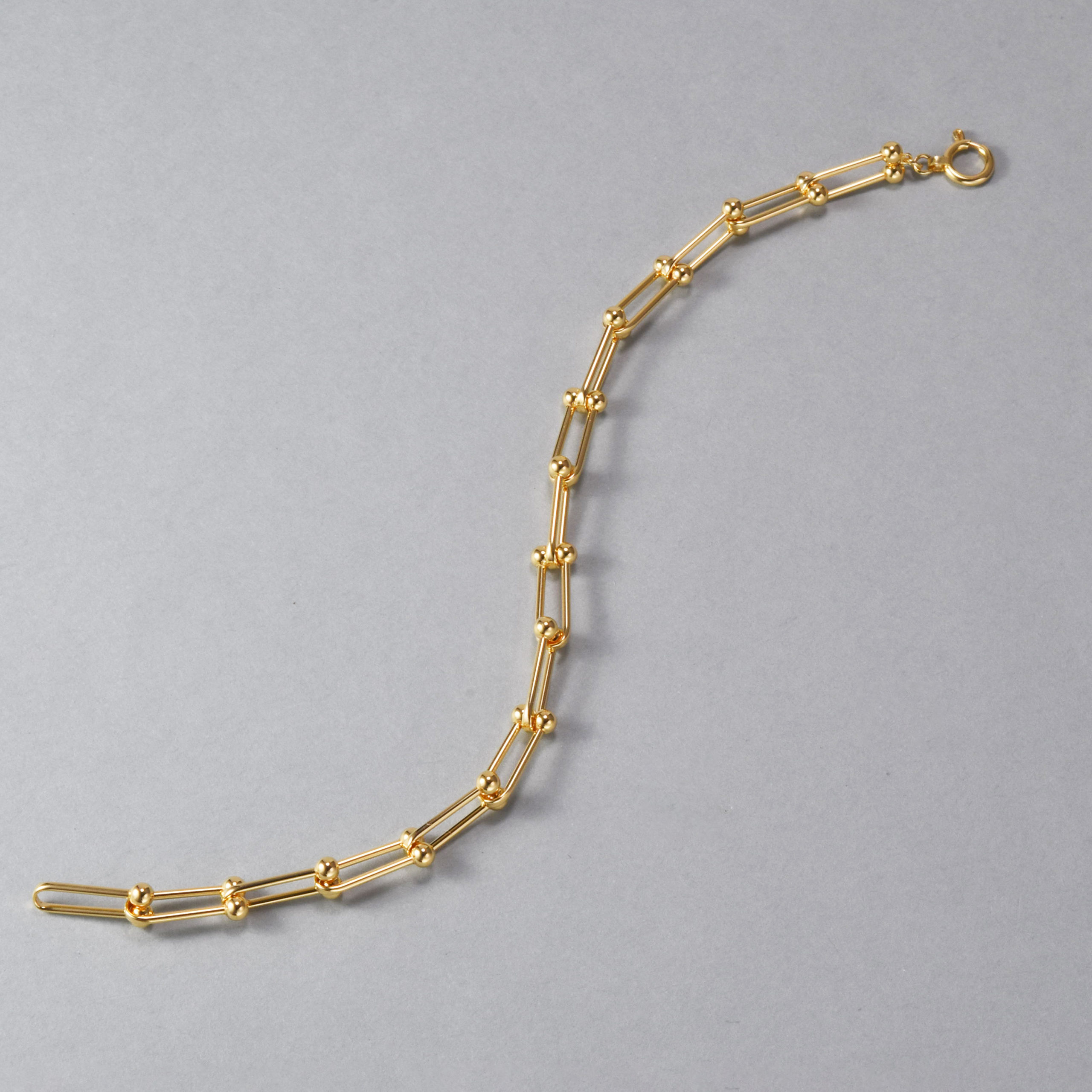 K18 18金 Uリンクチェーン ブレスレット | SPERANZA