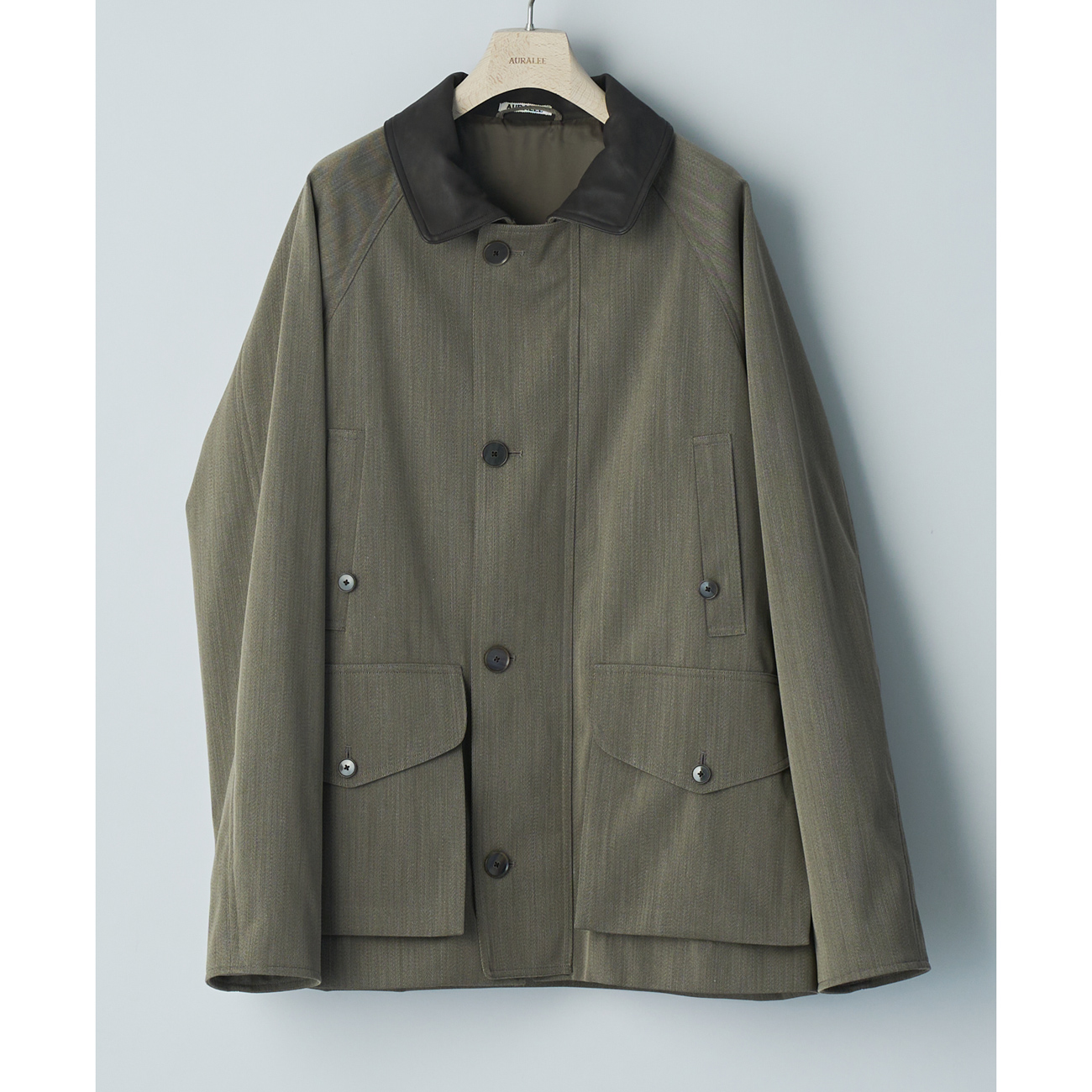 AURALEE / オーラリー | WOOL CAVARLY TWILL LAMINATE HUNTING BLOUSON